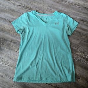 Under Armour Women's Teal V-Neck Top